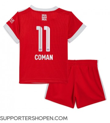 Bayern Munich Kingsley Coman #11 Hemmatröja Barn 2022-23 Kortärmad (+ korta byxor)